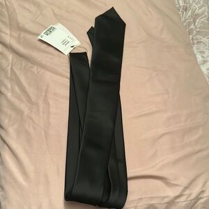 H&M Elegant Black Satin Tie